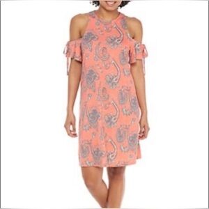 Paisley Dress Cold shoulder dress true craft size medium M